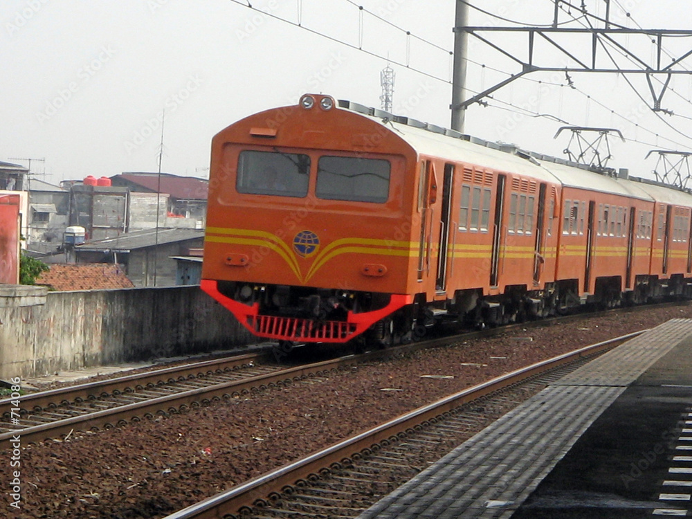 electric train in jakarta