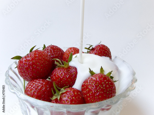 strawberries with cream © Ivan Josifovic