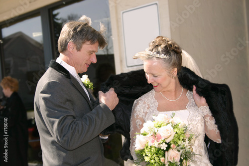 helping the bride photo