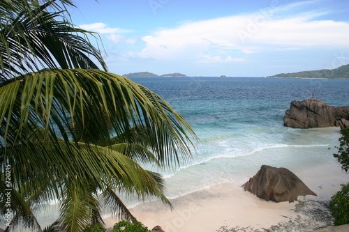 strand auf den seychellen