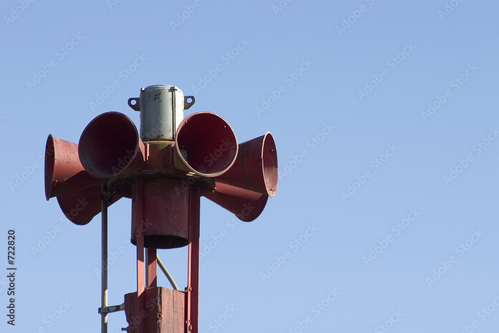 Quadro em tela warning siren