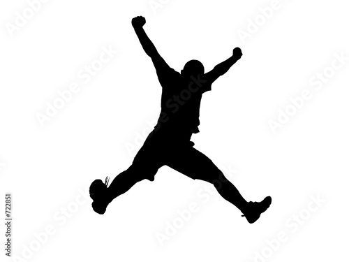 jumping silhouette