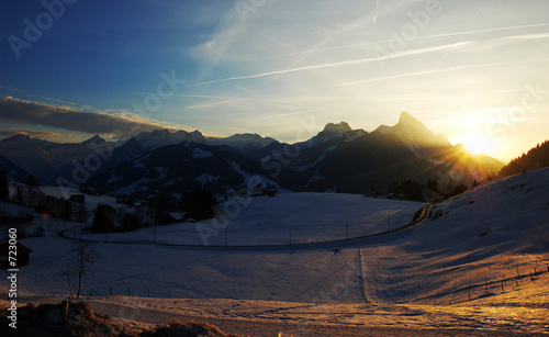 abendstimmung über gstaad