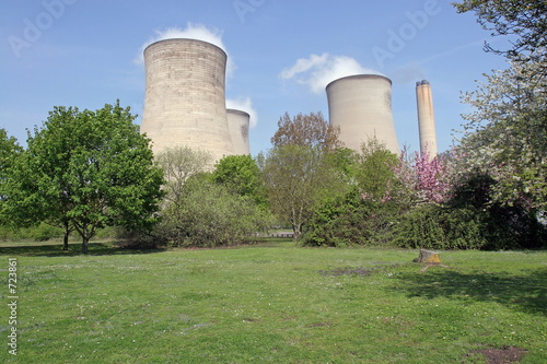 power station view from park