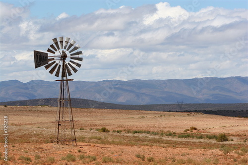 old desert windmill