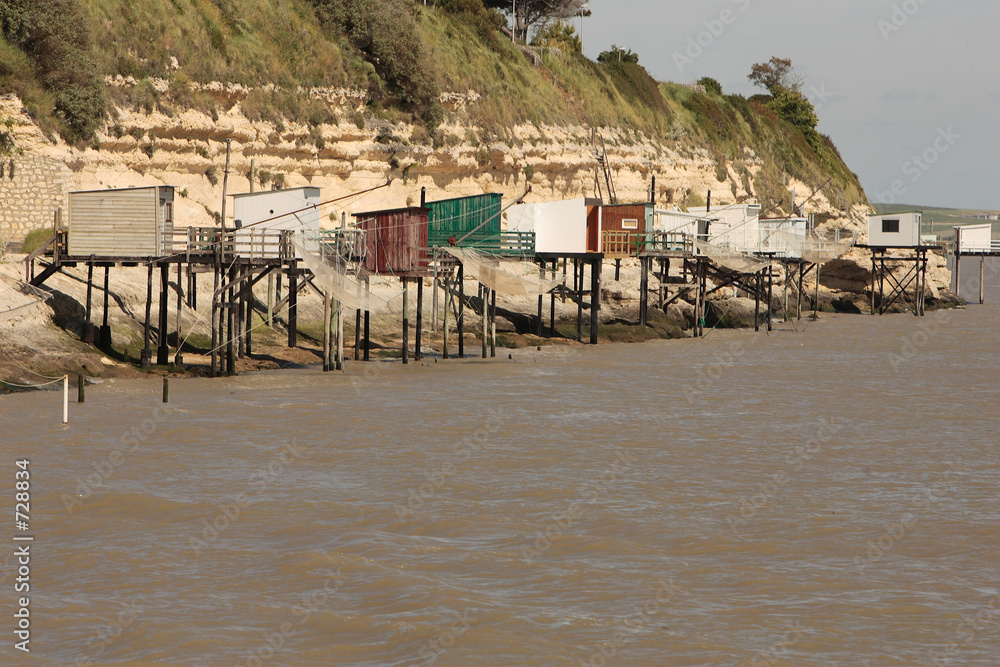 Fotografie hutte de pêcheur, carelet à royan