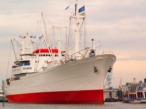 ship in the harbor photo