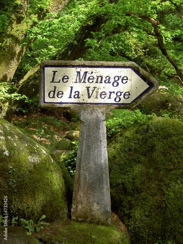 panneau du menage de la vierge photo