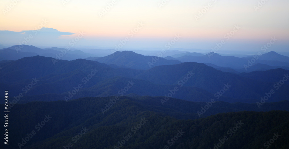 mountain morning mist