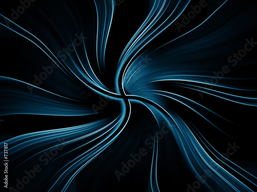 blue abstract twirls background