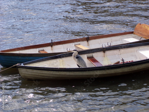 two boats & a heron 2