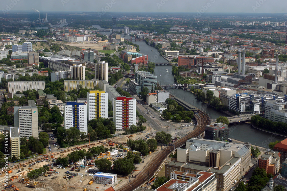 Ταπετσαρία berlin aus der luft mit der havel