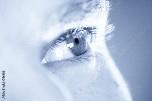 Foto regard bleu