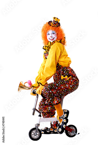 performing clown