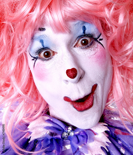 surprised clown