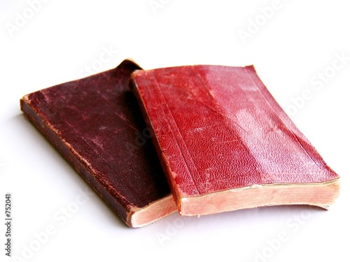 very old, dusty, yellowing books