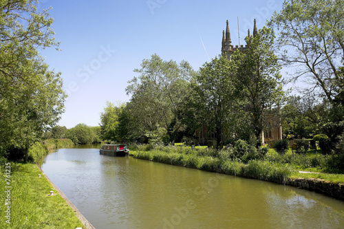 canal and church