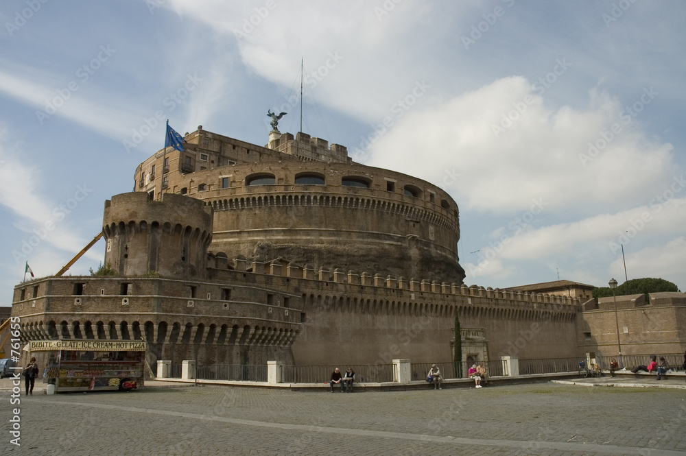 saint angelo castle, rome, italy