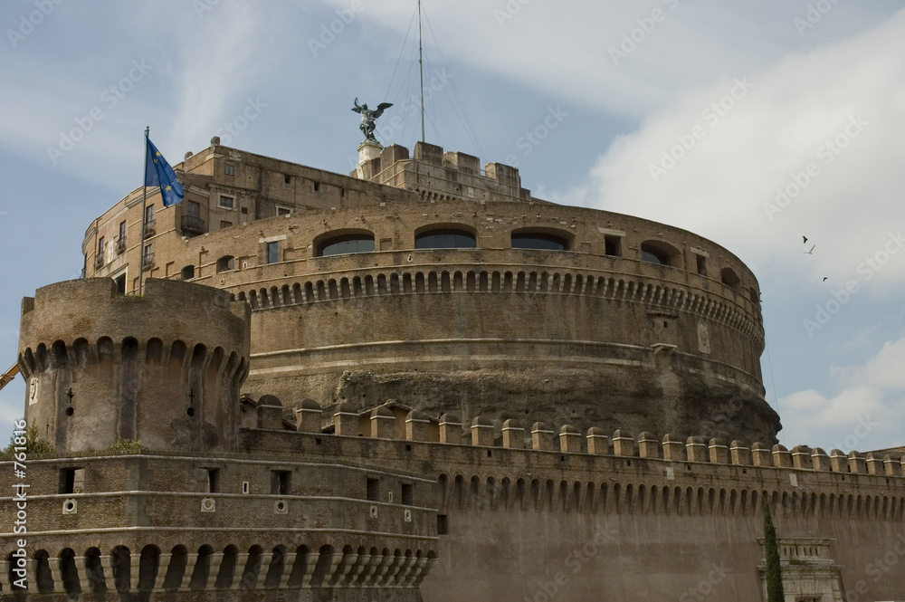  castle san angelo close view, , Rome, Italy	