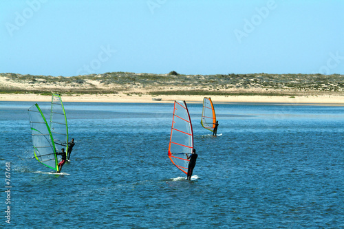 windsurfer in sea