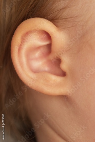 child's ear