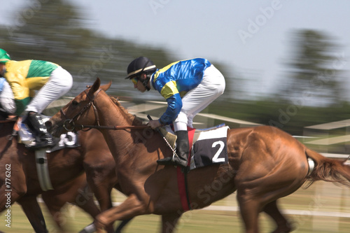 course de chevaux photo