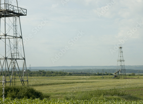 petroleum in countryside - oilfield