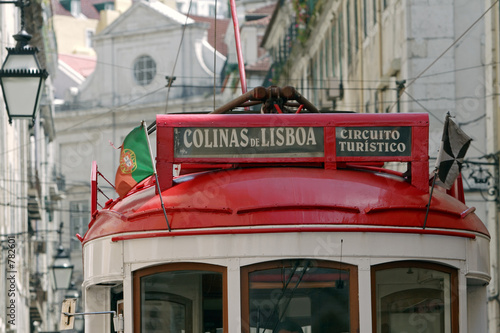 touristic streetcar in lisbon
