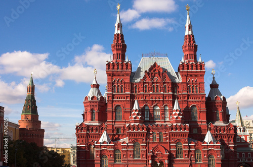 the museum of history, red square, moscow, russia