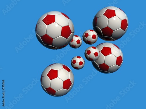 simple coloured soccer football illustration