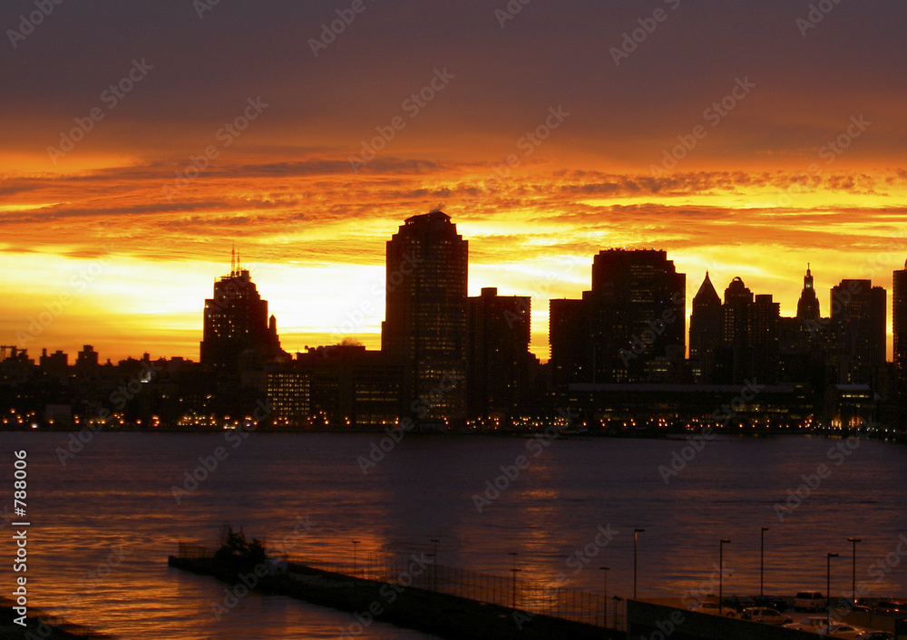 Obraz premium ny early morning sky line