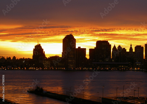 ny early morning sky line