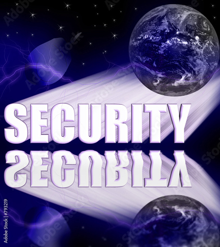 security 3-d illustration