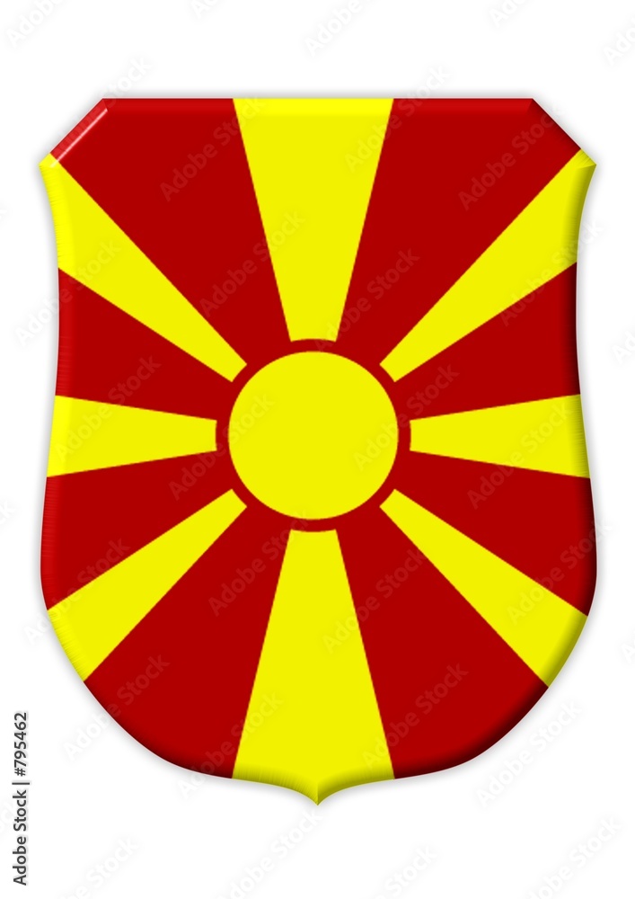 Obraz premium mazedonien flagge symbol