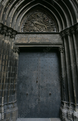 gothic door in spain #797036
