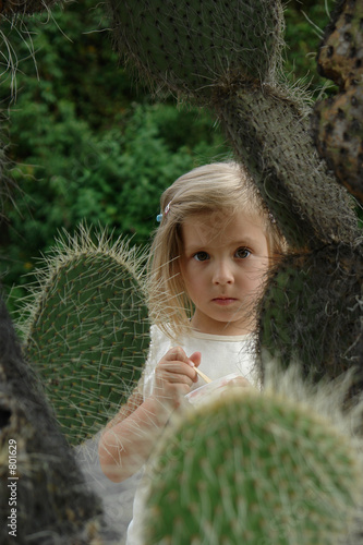 the child and the cactus