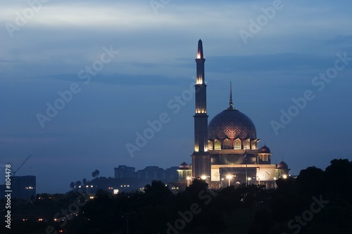 Photography putrajaya mosque, kuala lumpur, malaysia.