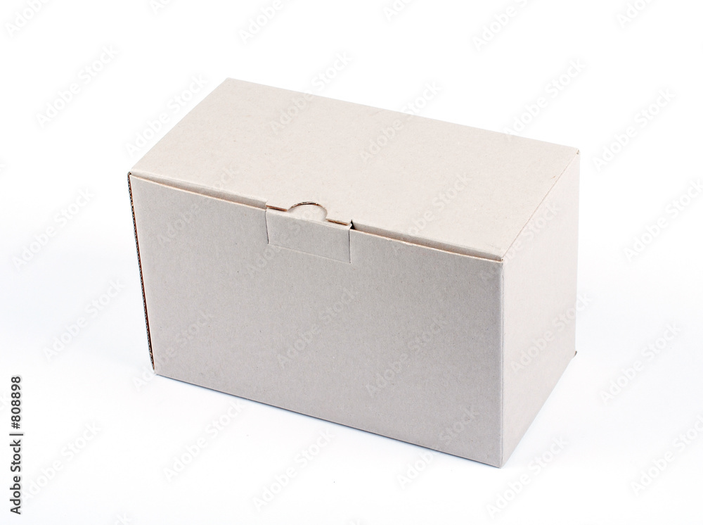 Fotografie closed cardboard box