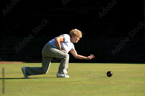 woman bowling