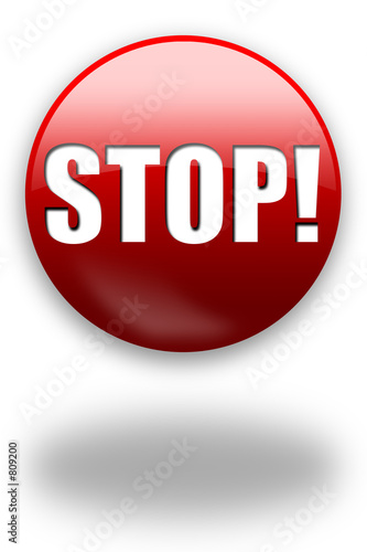 stop! red button / sign