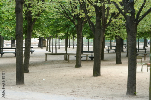 seul dans le parc