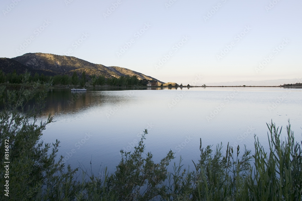 sunset on palisades lake