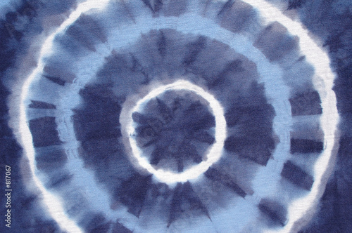 tie dyed blue