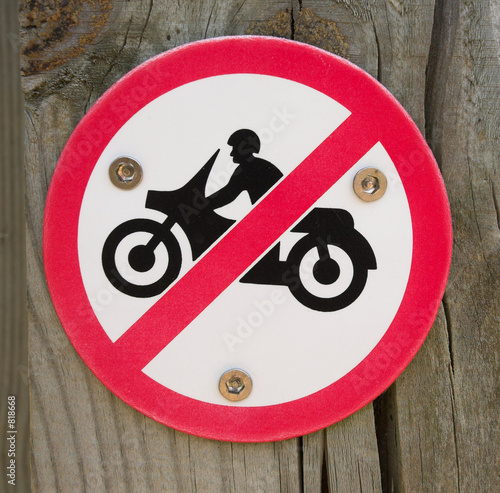 no motorcycles