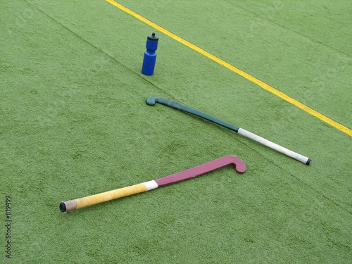 Cuadro en lienzo hockey sticks