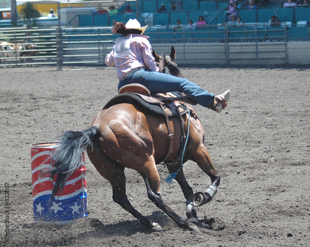 Fotografía barrel racer