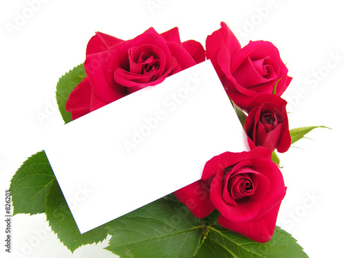 roses et message