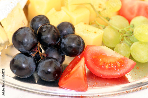 grapes and tomatoes