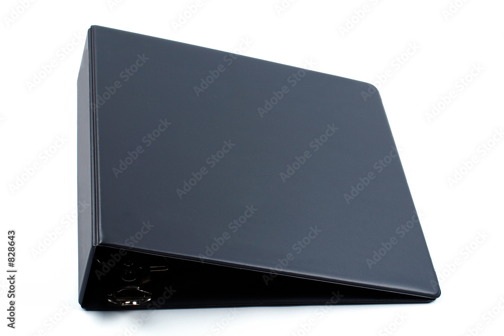 black binder isolated black binder isolated