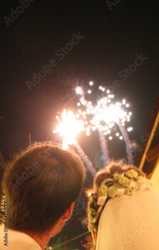 Obraz w ramie hochzeit-feuerwerk